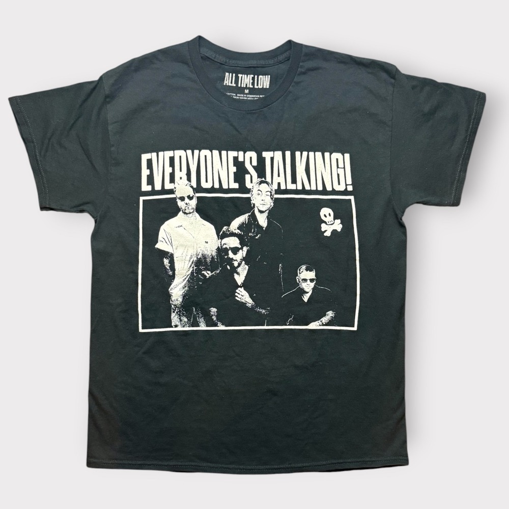 All Time Low Everyone's‎ Talking The World Tour 2025 Band Tee Black Mens Medium